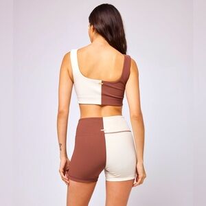 L*Space Ribbed Hot Shot Bike Short NWT